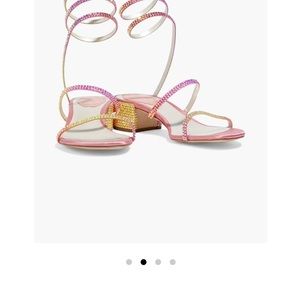 Rene Caovilla Snake Sandals